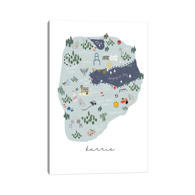 Maturi Barrie Print by Leah Straatsma Wrapped Canvas Painting